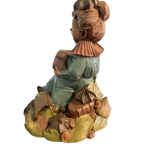 Vtg 2 Tom Clark Gnome Figurines Candy Chip 1985 Numbered Signed Estate Pecan - Picture 10 of 12